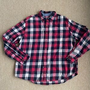 Eddie Bauer - Men's Buffalo Plaid LS Flannel Shirt -- XXL